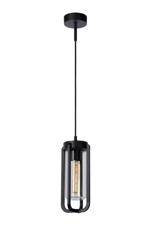 Lucide GARLAND - Pendant light Outdoor - Ø 15,1 cm - 1xE27 - IP44 - Black - off